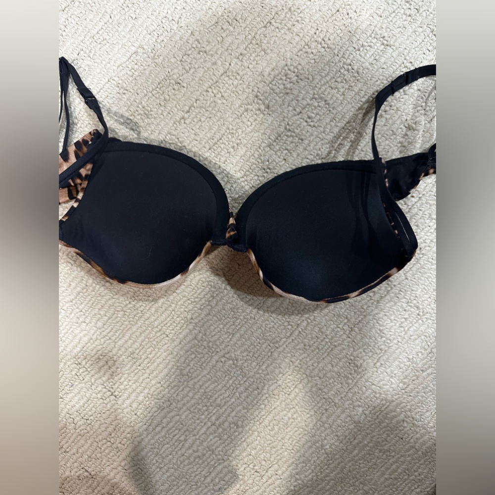 Cheetah print push up bra